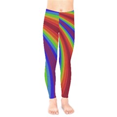 Abstract Pattern Lines Wave Kids  Legging