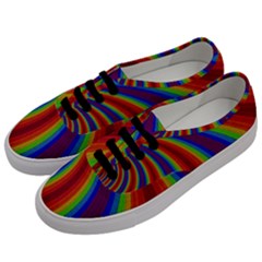 Abstract Pattern Lines Wave Men s Classic Low Top Sneakers