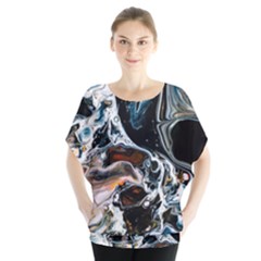 Abstract Flow River Black Blouse