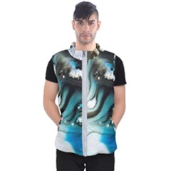 Abstract Painting Background Modern Men s Puffer Vest