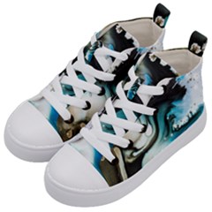Abstract Painting Background Modern Kid s Mid-top Canvas Sneakers