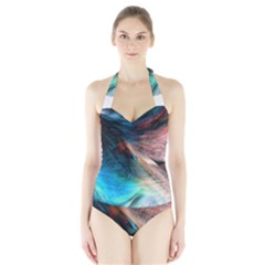 Background Art Abstract Watercolor Halter Swimsuit by Nexatart