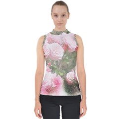 Flowers Roses Art Abstract Nature Shell Top by Nexatart