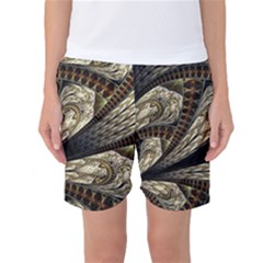 Fractal Abstract Pattern Spiritual Women s Basketball Shorts by Nexatart