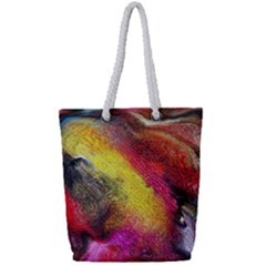 Background Art Abstract Watercolor Full Print Rope Handle Tote (small) by Nexatart