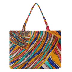 Fabric Texture Color Pattern Medium Tote Bag by Nexatart