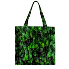 The Leaves Plants Hwalyeob Nature Zipper Grocery Tote Bag by Nexatart
