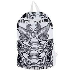 Japanese Onigawara Mask Devil Ghost Face Foldable Lightweight Backpack by Alisyart