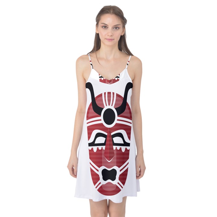 Africa Mask Face Hunter Jungle Devil Camis Nightgown