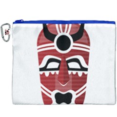 Africa Mask Face Hunter Jungle Devil Canvas Cosmetic Bag (xxxl) by Alisyart
