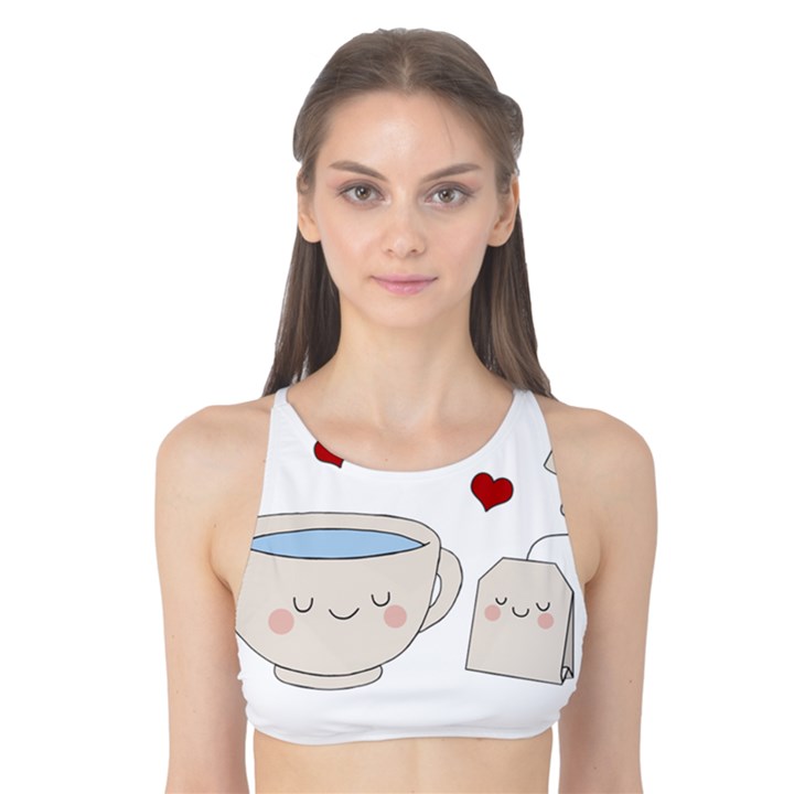 Cute Tea Tank Bikini Top