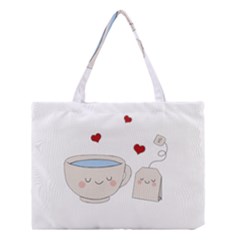 Cute Tea Medium Tote Bag by Valentinaart