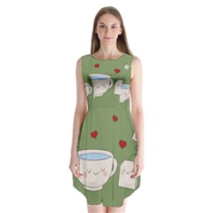 Cute Tea Sleeveless Chiffon Dress   by Valentinaart