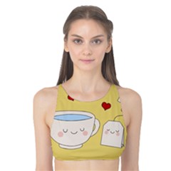 Cute Tea Tank Bikini Top by Valentinaart