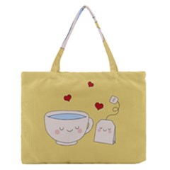 Cute Tea Zipper Medium Tote Bag by Valentinaart