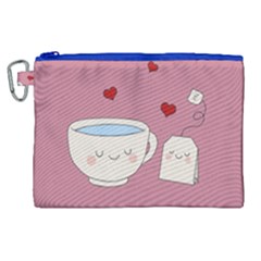 Cute Tea Canvas Cosmetic Bag (xl)