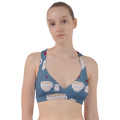 Cute Tea Sweetheart Sports Bra by Valentinaart