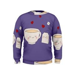 Cute Tea Kids  Sweatshirt
