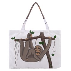 Cute Sloth Zipper Medium Tote Bag by Valentinaart