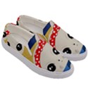 Feminist Cat Men s Canvas Slip Ons View3