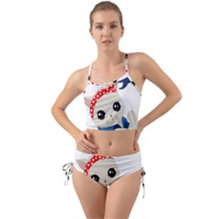 Feminist Cat Mini Tank Bikini Set by Valentinaart