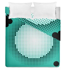 Circle Therapy Print Duvet Cover Double Side (queen Size) by julissadesigns