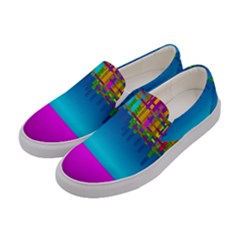 Sky Earth And Star Fall Women s Canvas Slip Ons by pepitasart