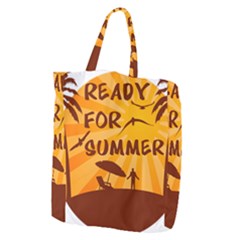 Ready For Summer Giant Grocery Zipper Tote by Melcu