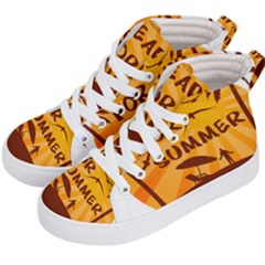 Ready For Summer Kid s Hi-top Skate Sneakers by Melcu