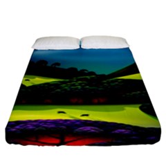 Morning Mist Fitted Sheet (king Size) by ValleyDreams