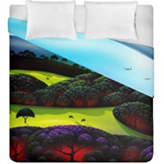 Morning Mist Duvet Cover Double Side (king Size) by ValleyDreams