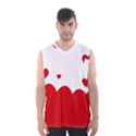 Heart Shape Background Love Men s Basketball Tank Top View1