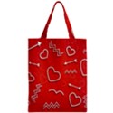 Background Valentine S Day Love Zipper Classic Tote Bag View1