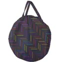 Lines Line Background Giant Round Zipper Tote View1