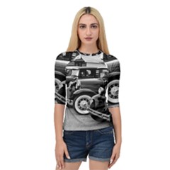 Vehicle Car Transportation Vintage Quarter Sleeve Raglan Tee