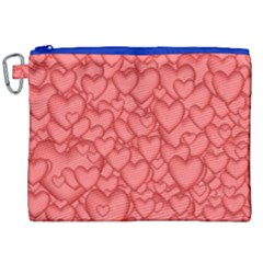 Background Hearts Love Canvas Cosmetic Bag (xxl)