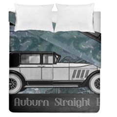 Vintage Car Automobile Auburn Duvet Cover Double Side (Queen Size)