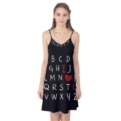 Love Alphabet Camis Nightgown by Valentinaart