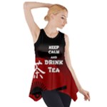 Keep Calm And Drink Tea - dark asia edition Side Drop Tank Tunic