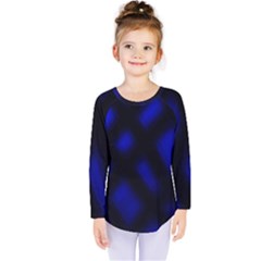 Abstract Plaid Kids  Long Sleeve Tee