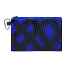 Abstract Plaid Canvas Cosmetic Bag (Large)