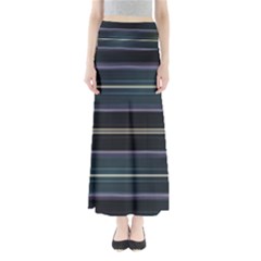Modern Abtract Linear Design Full Length Maxi Skirt by dflcprints