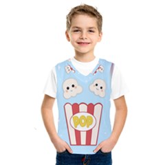 Cute Kawaii Popcorn Kids  Sportswear by Valentinaart