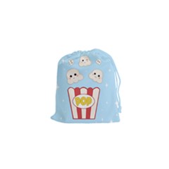 Cute Kawaii Popcorn Drawstring Pouches (xs)  by Valentinaart