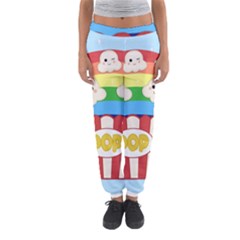 Cute Kawaii Popcorn Women s Jogger Sweatpants