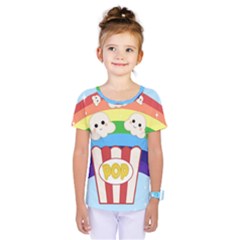 Cute Kawaii Popcorn Kids  One Piece Tee