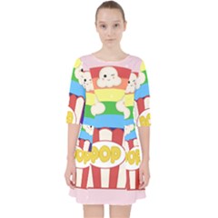 Cute Kawaii Popcorn Pocket Dress by Valentinaart