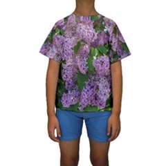 Lilacs 2 Kids  Short Sleeve Swimwear