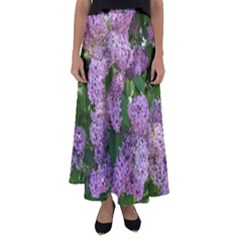 Lilacs 2 Flared Maxi Skirt by dawnsiegler