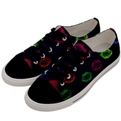 Hot Lips Men s Low Top Canvas Sneakers by dawnsiegler